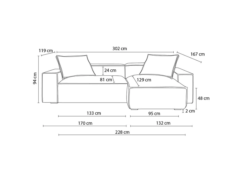 Ecksofa BOBOCHIC BOHEME