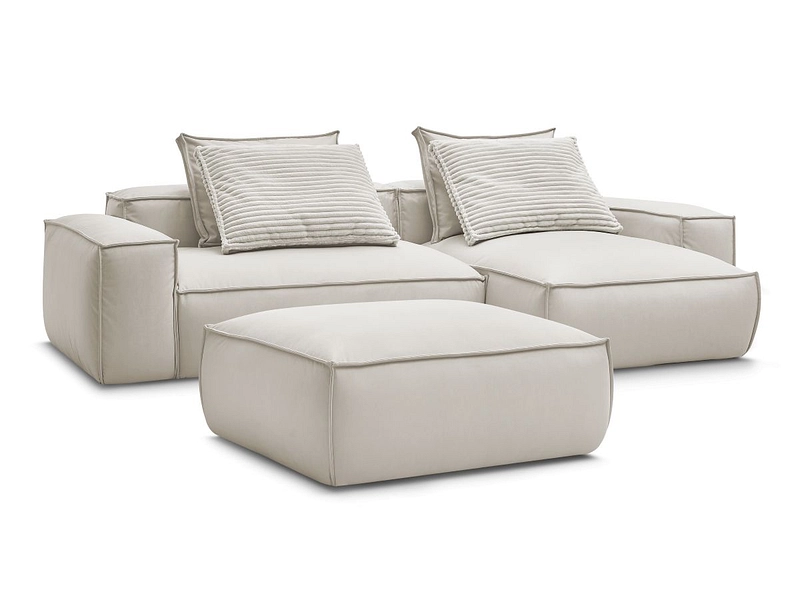 Ecksofa mit Hocker BOBOCHIC BOHEME