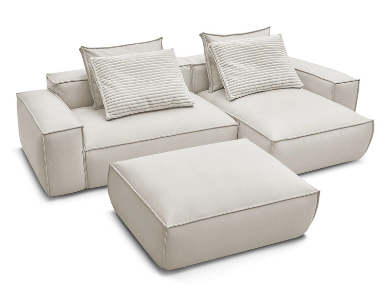 Ecksofa mit Hocker BOBOCHIC BOHEME