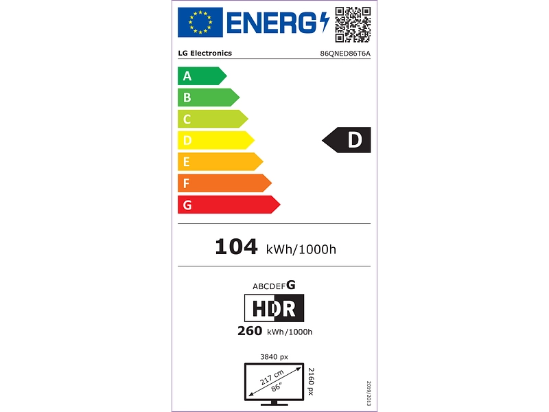 Télévision QNED LG ELECTRONICS 86''/218 cm