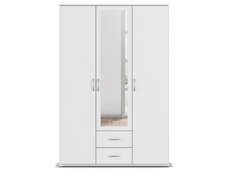 Armoire portes battantes ANNECY blanc