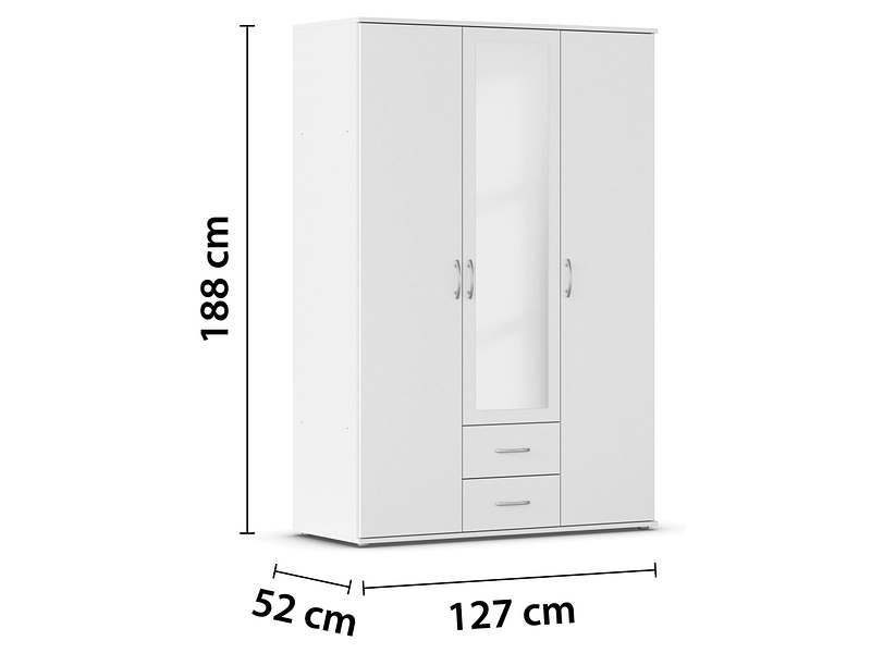 Drehtürenschrank ANNECY weiss