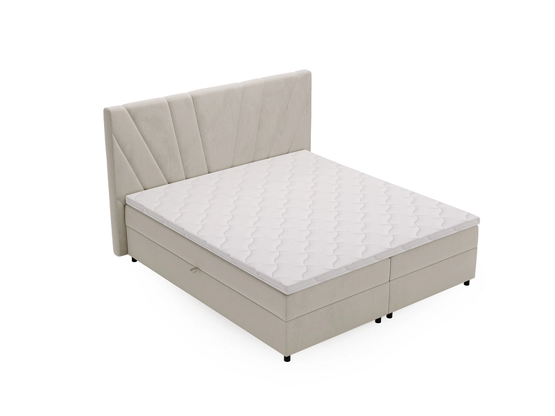 Boxspringbett YORU beige