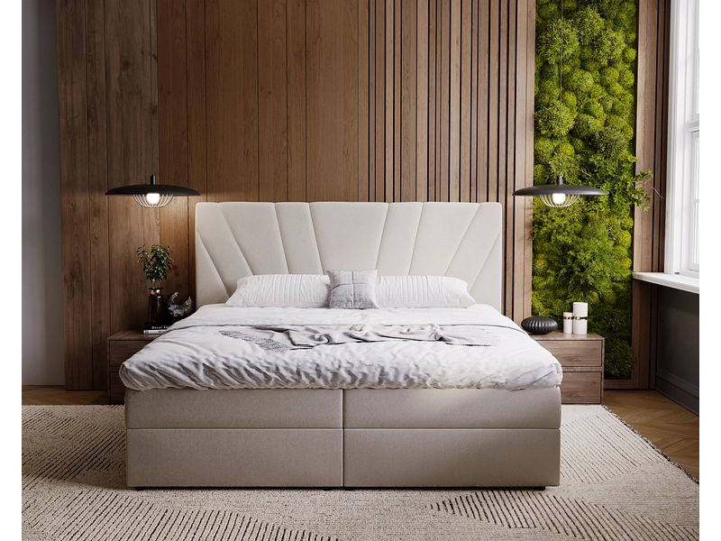 Boxspringbett YORU beige