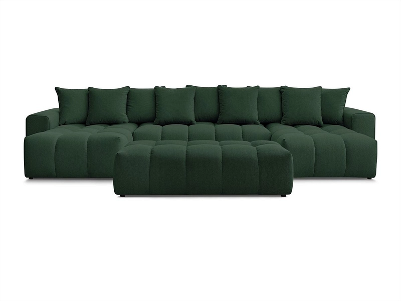 Panorama-Ecksofa mit Hocker BOBOCHIC MONT-BLANC