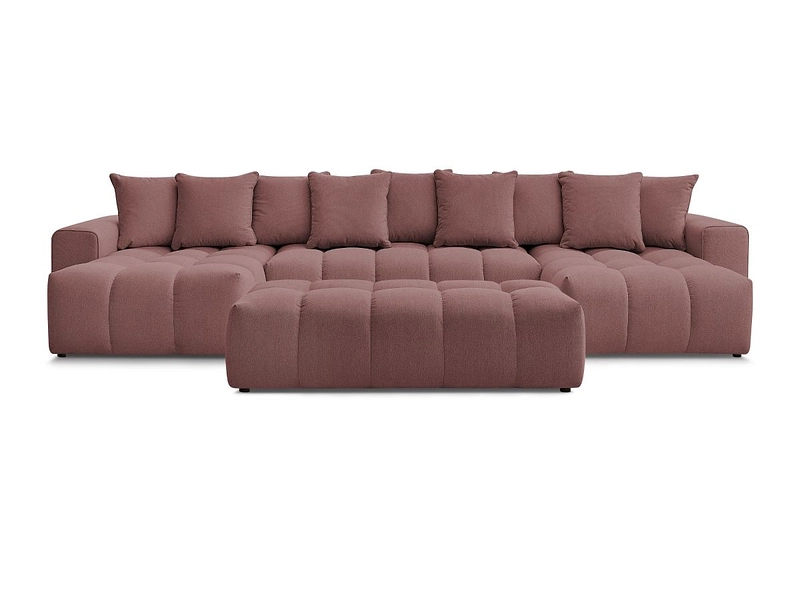 Panorama-Ecksofa mit Hocker BOBOCHIC MONT-BLANC