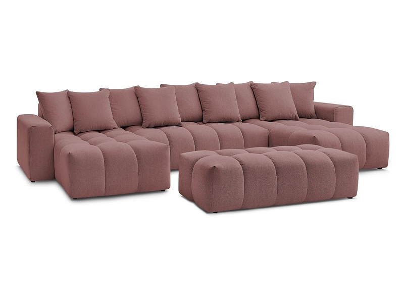 Panorama-Ecksofa mit Hocker BOBOCHIC MONT-BLANC