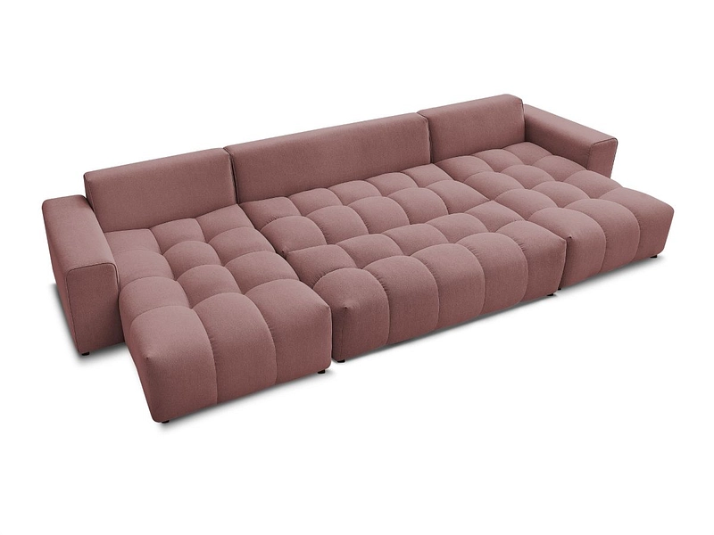 Panorama-Ecksofa mit Hocker BOBOCHIC MONT-BLANC