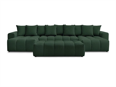 Panorama-Ecksofa mit Hocker BOBOCHIC MONT-BLANC