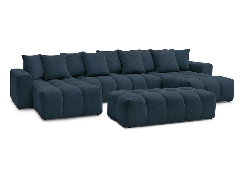 Panorama-Ecksofa mit Hocker BOBOCHIC MONT-BLANC