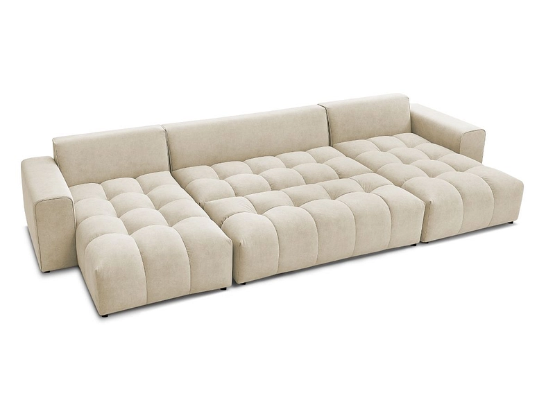 Panorama-Ecksofa mit Hocker BOBOCHIC MONT-BLANC