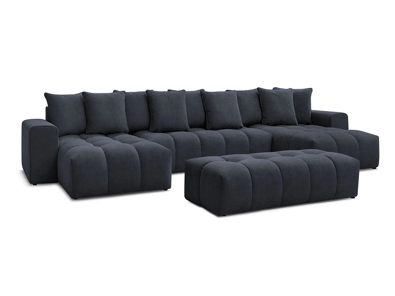 Panorama-Ecksofa mit Hocker BOBOCHIC MONT-BLANC