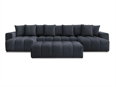 Panorama-Ecksofa mit Hocker BOBOCHIC MONT-BLANC