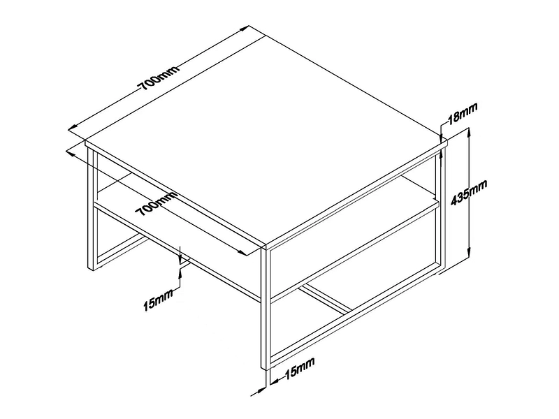 Table basse NEBRASKA