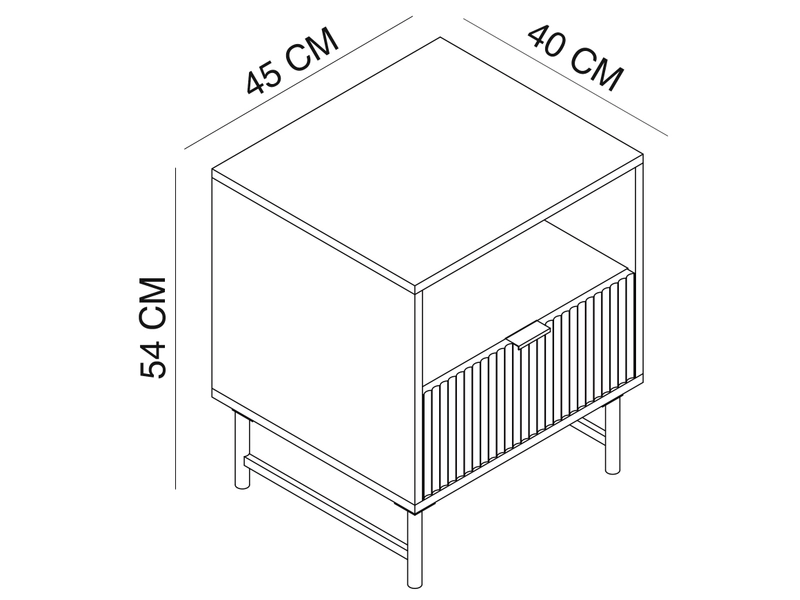 Comodino ONARIA 1 cassetto