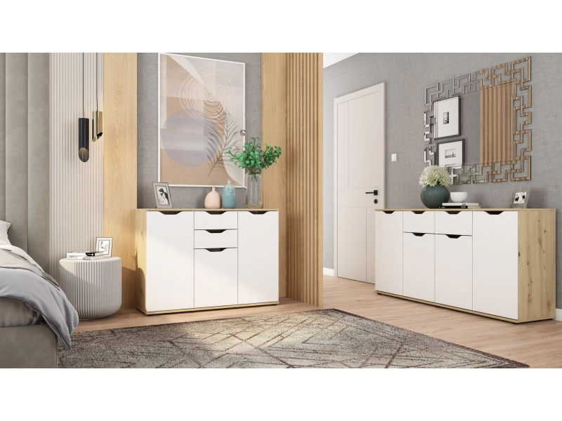 Commode NORDIC 3 portes 2 tiroirs