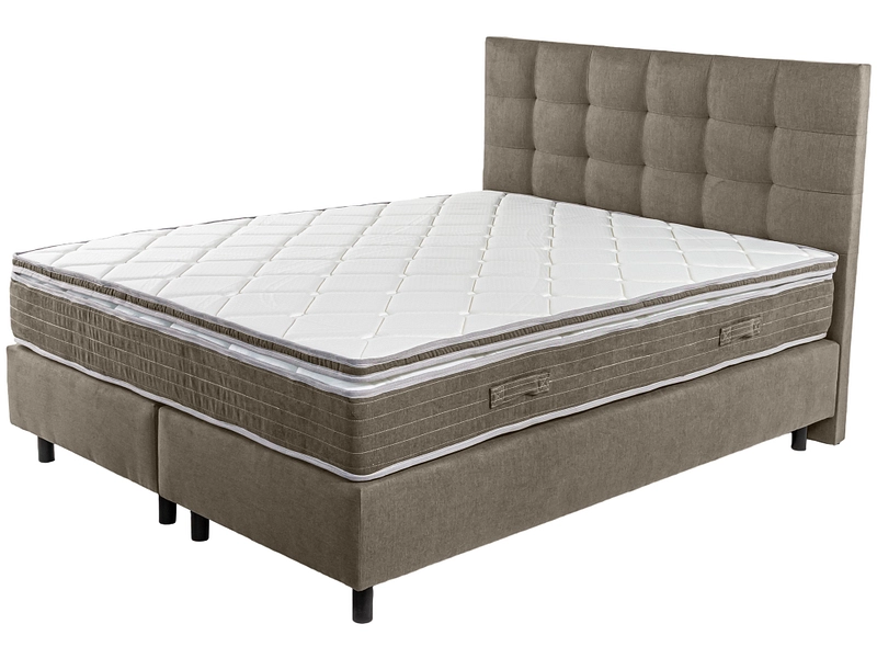 Boxspringbett SOVN taupe