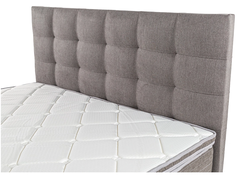 Boxspringbett SOVN mittelgrau (warm)