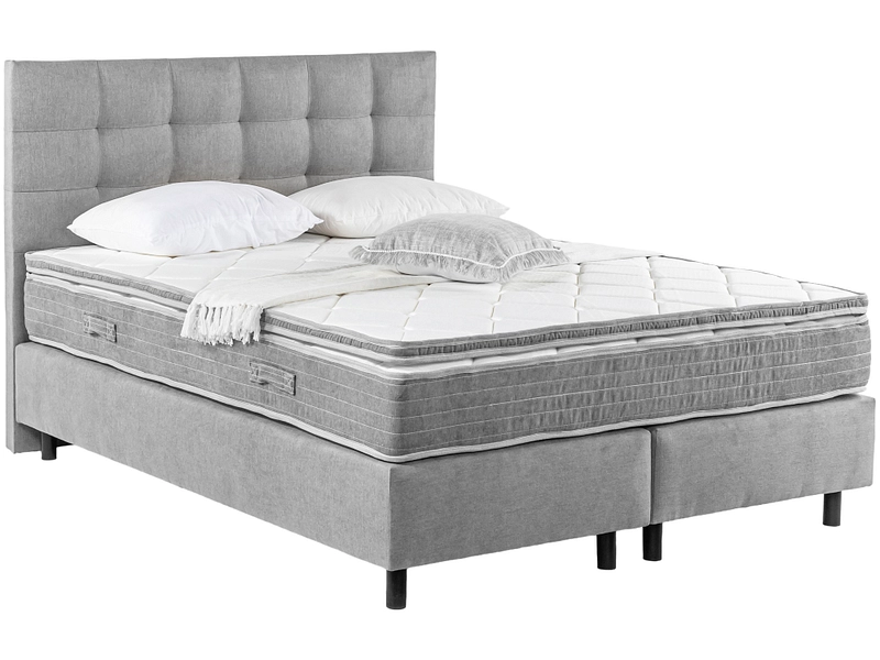 Boxspring SOVN gris clair