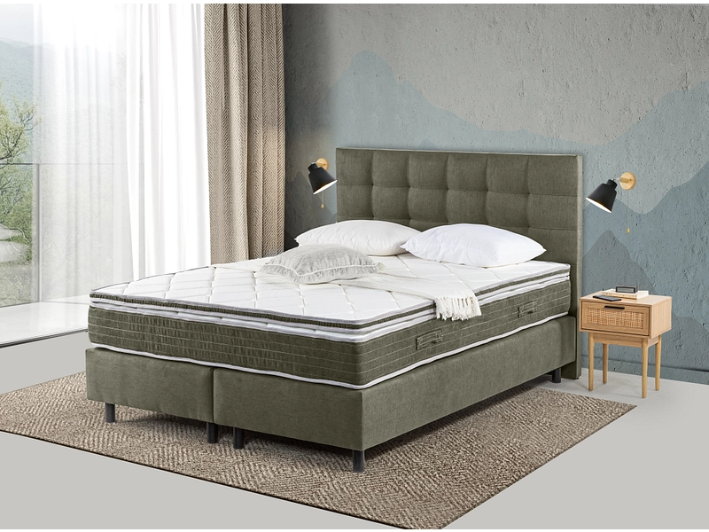 Boxspring SOVN vert foncé