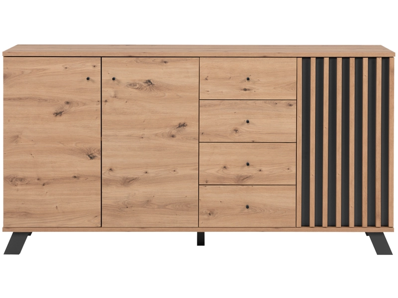 Sideboard MEDAN 3 portes 4 tiroirs