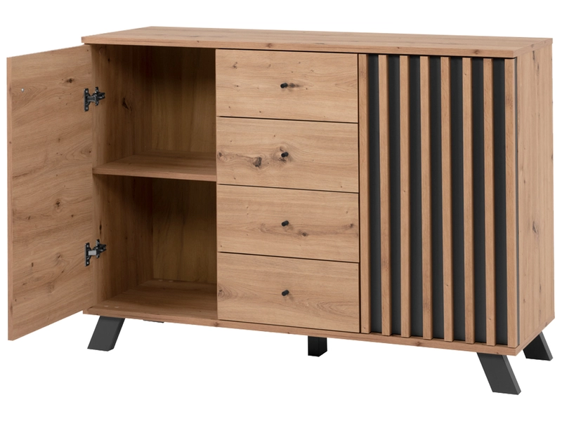 Sideboard MEDAN 3 portes 4 tiroirs