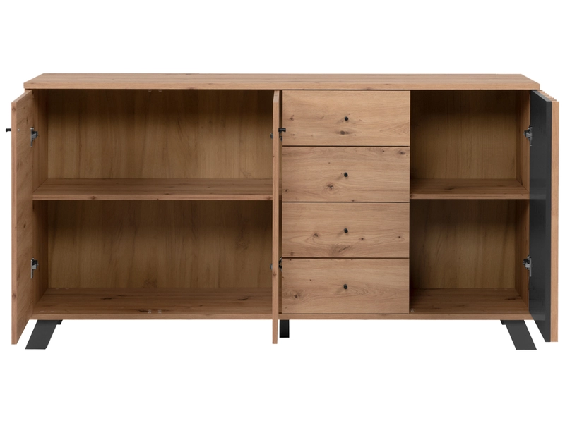 Sideboard MEDAN 3 portes 4 tiroirs