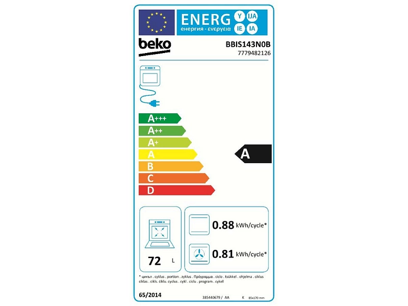 Four encastrable + plan de cuisson BEKO