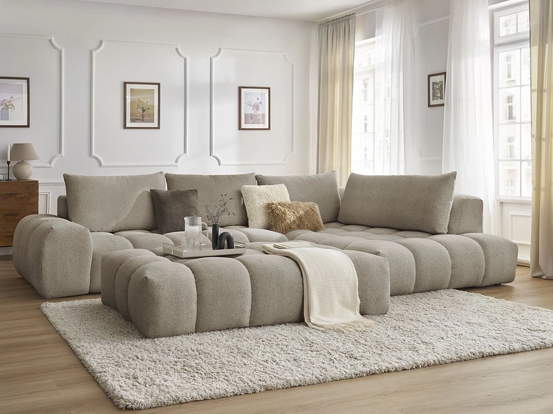 Ecksofa mit Hocker BOBOCHIC EVEREST