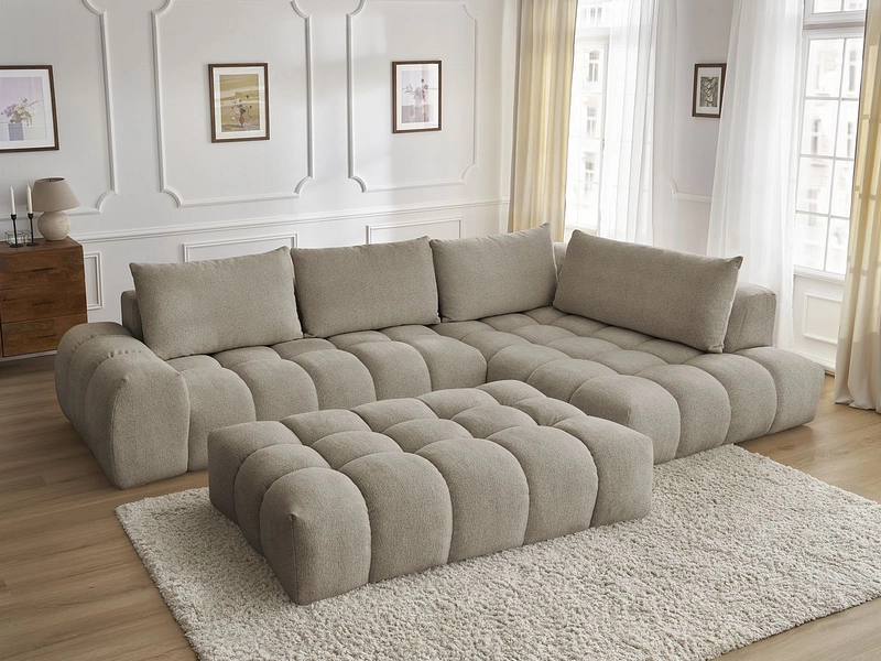 Ecksofa mit Hocker BOBOCHIC EVEREST