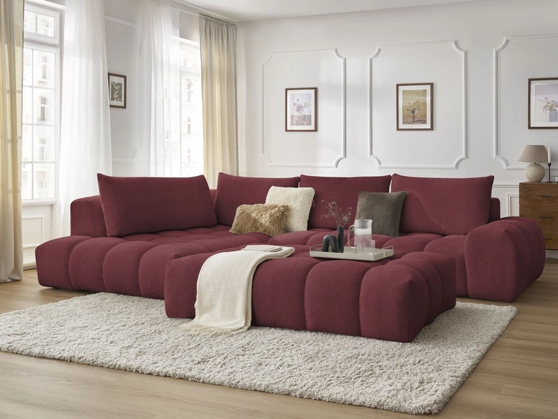 Ecksofa mit Hocker BOBOCHIC EVEREST