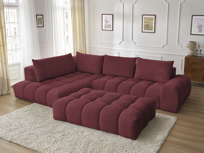 Ecksofa mit Hocker BOBOCHIC EVEREST