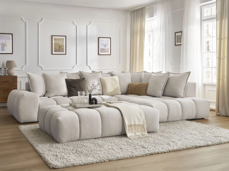 Ecksofa mit Hocker BOBOCHIC EVEREST