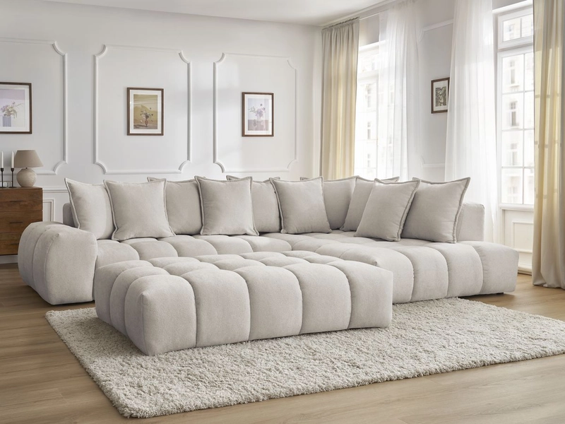 Ecksofa mit Hocker BOBOCHIC EVEREST