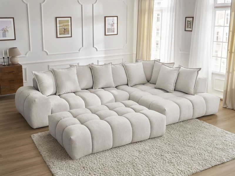 Ecksofa mit Hocker BOBOCHIC EVEREST