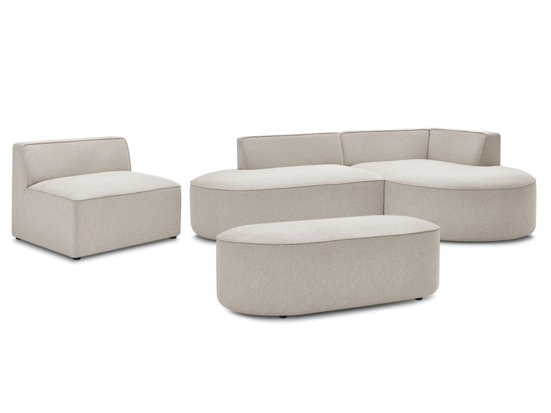 Ecksofa mit Hocker BOBOCHIC ROUSSEAU