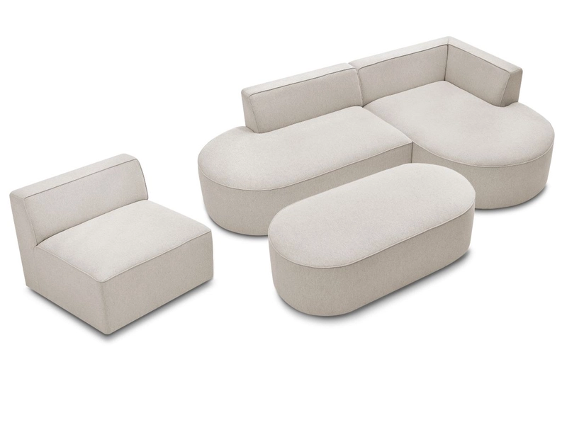 Ecksofa mit Hocker BOBOCHIC ROUSSEAU