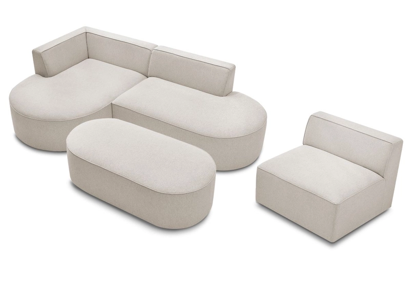 Ecksofa mit Hocker BOBOCHIC ROUSSEAU