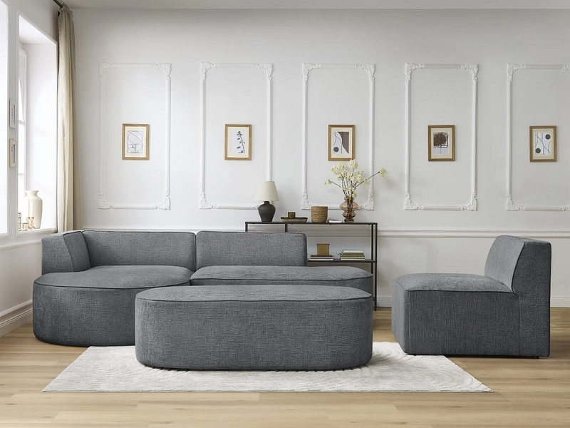 Ecksofa mit Hocker BOBOCHIC ROUSSEAU