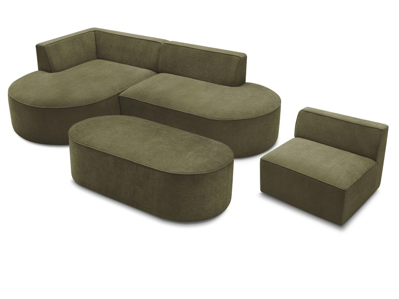 Ecksofa mit Hocker BOBOCHIC ROUSSEAU