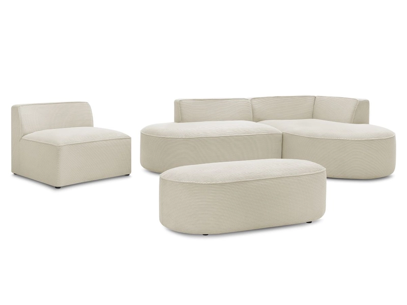 Ecksofa mit Hocker BOBOCHIC ROUSSEAU