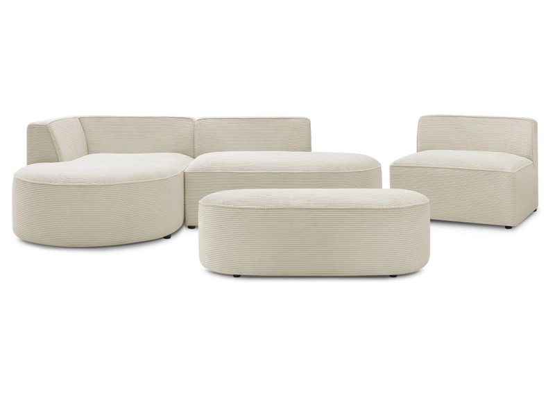 Ecksofa mit Hocker BOBOCHIC ROUSSEAU