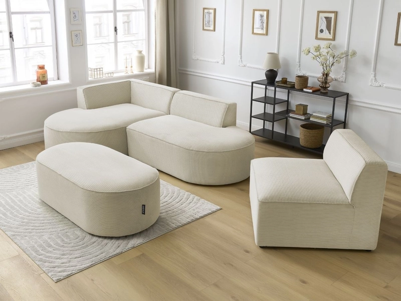 Ecksofa mit Hocker BOBOCHIC ROUSSEAU