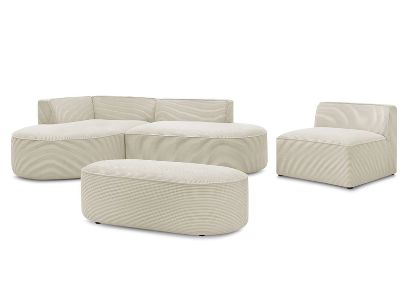 Ecksofa mit Hocker BOBOCHIC ROUSSEAU