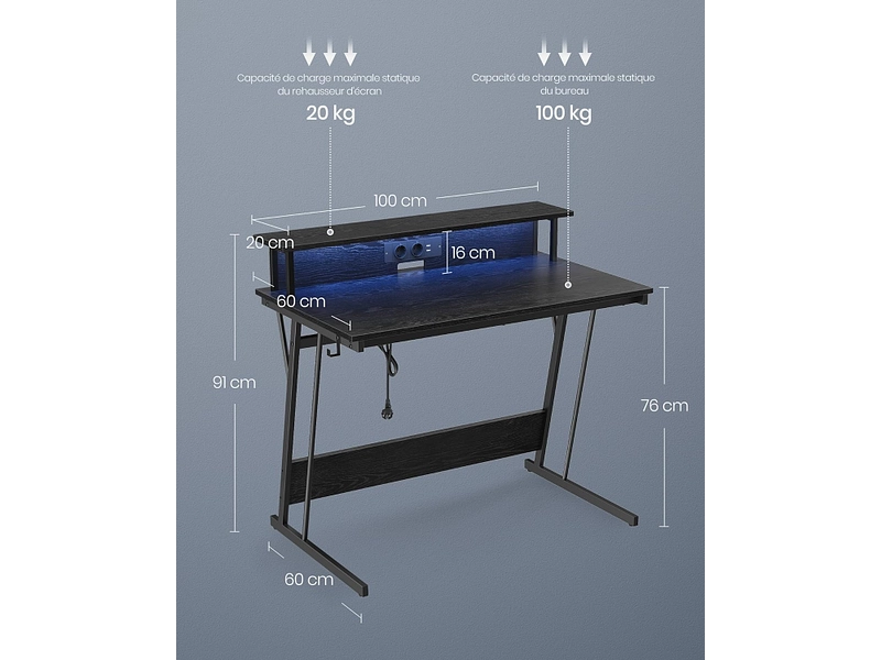 Gaming Schreibtisch FABRIK SONGMICS