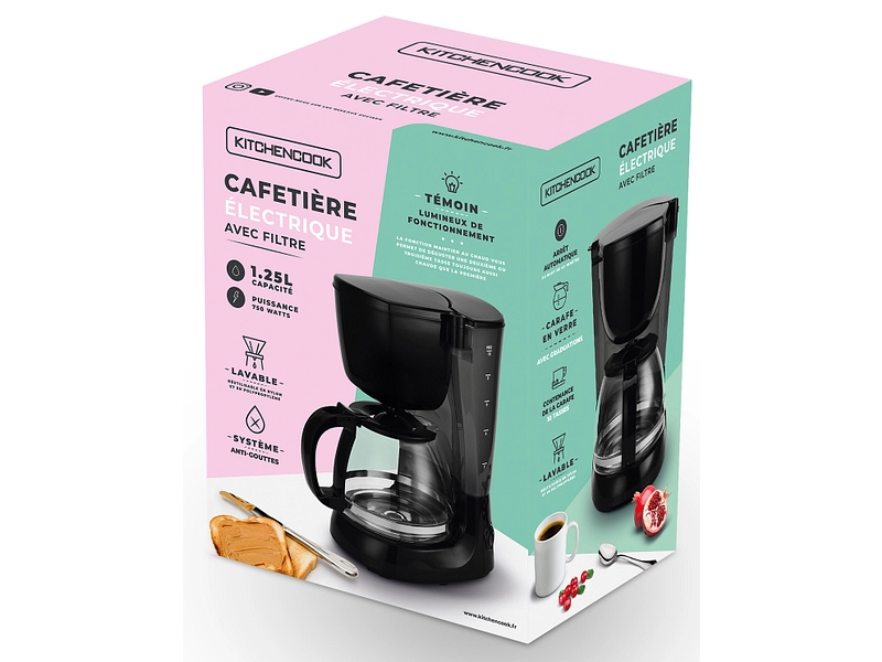 Cafetière 1.25 L KITCHENCOOK COSY COFFEE