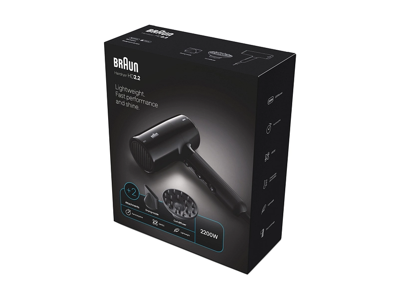 Sèche cheveux moteur BRAUN BRHD225CHE