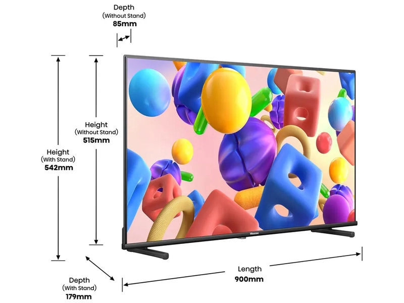 TV QLED HISENSE 40''/102 cm