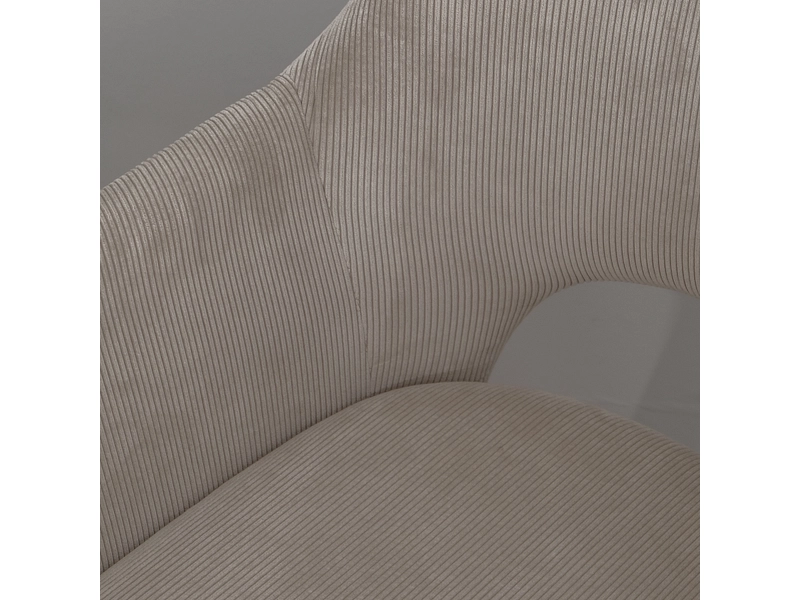 Chaise JANE polyester taupe