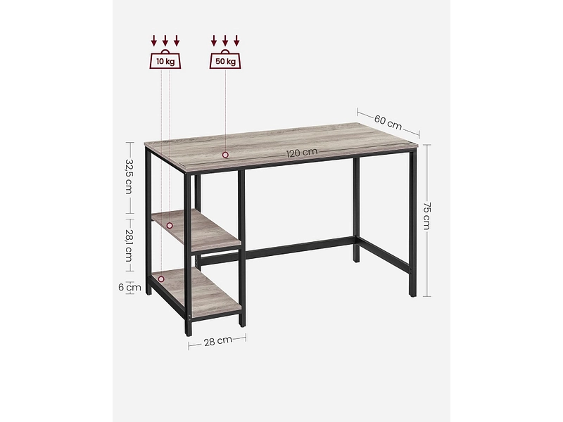 Schreibtisch ROCKY SONGMICS